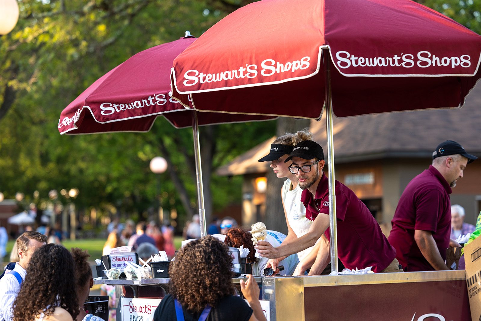 stewart's serving free ice cream during family night @ spac