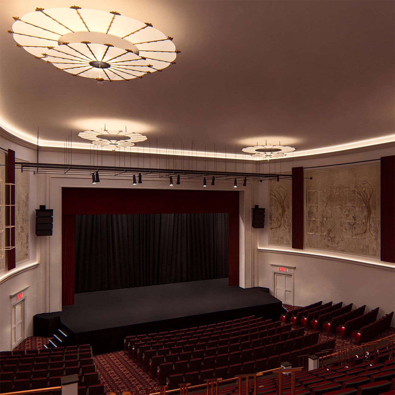 rendering of spa little theater renovation
