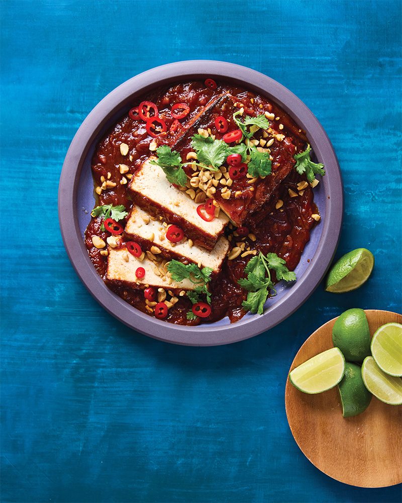 braised whole tofu